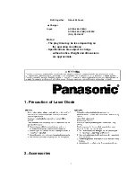 Preview for 3 page of Panasonic SJ-MJ75 Service Manual