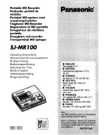 Panasonic SJ-MR100 Operating Instructions Manual предпросмотр