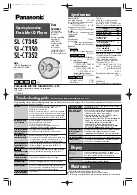 Preview for 1 page of Panasonic SL-CT345 Operating Instructions