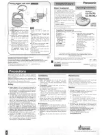 Предварительный просмотр 1 страницы Panasonic SL-CT470 Operating Instructions Manual