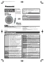 Panasonic SL-CT720 Operating Instructions Manual preview