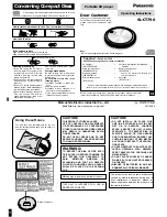 Panasonic SL-CT790 Operating Instructions Manual preview