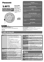 Предварительный просмотр 1 страницы Panasonic SL-MP75 Operating Instructions Manual