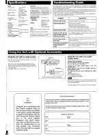 Preview for 4 page of Panasonic SL-S120 Operating Instructions Manual