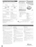 Preview for 1 page of Panasonic SL-S200 Operating Instructions Manual