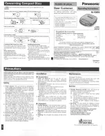 Panasonic SL-S202 Operating Instructions Manual preview