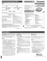 Preview for 1 page of Panasonic SL-S360 Operating Instructions Manual