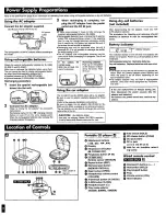 Preview for 2 page of Panasonic SL-S360 Operating Instructions Manual