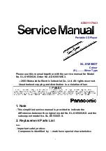 Preview for 1 page of Panasonic SL-SV550GT Service Manual