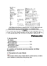 Preview for 4 page of Panasonic SL-SV550GT Service Manual