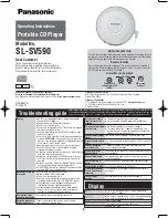 Preview for 1 page of Panasonic SL-SV590 Operating Instructions Manual