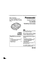 Panasonic SL-SW404 Operating Instructions Manual preview