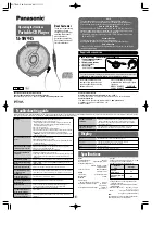 Preview for 1 page of Panasonic SL-SW945K Operating Manual