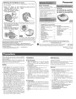 Panasonic SL-SX270S Operating Instructions Manual preview