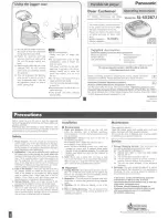 Panasonic SL-SX287J Operating Instructions Manual preview