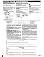 Предварительный просмотр 5 страницы Panasonic SL-SX289V Operating Instructions Manual