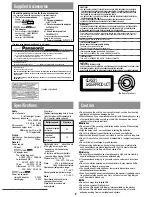 Preview for 2 page of Panasonic SL-SX322 Operating Instructions