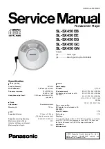 Preview for 1 page of Panasonic SL-SX450EB Service Manual