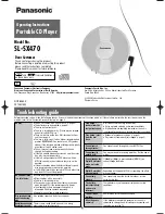 Preview for 1 page of Panasonic SL-SX470 Operating Instructions Manual