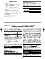 Preview for 3 page of Panasonic SL-SX470 Operating Instructions Manual