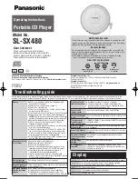 Panasonic SL-SX480 Operating Instructions Manual preview