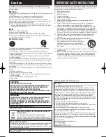 Preview for 2 page of Panasonic SL-SX480 Operating Instructions Manual