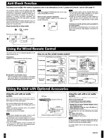 Предварительный просмотр 5 страницы Panasonic SLCT570 - PORT. CD PLAYER Operating Instructions Manual