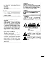 Preview for 3 page of Panasonic SLMC6 - COMPACT DISC CHANGER Operating Manual