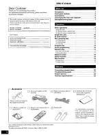 Предварительный просмотр 2 страницы Panasonic SLMC70 - COMPACT DISC CHANGER Operating Instructions Manual