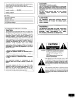 Предварительный просмотр 3 страницы Panasonic SLPD10 - COMPACT DISC CHANGER Operating Manual