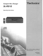 Предварительный просмотр 19 страницы Panasonic SLPD10 - COMPACT DISC CHANGER Operating Manual