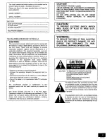 Предварительный просмотр 3 страницы Panasonic SLPD5 - COMPACT DISC PLAYER Operating Manual