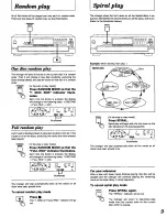 Предварительный просмотр 9 страницы Panasonic SLPD688 - COMPACT DISC CHANGER Operating Manual