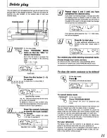 Предварительный просмотр 11 страницы Panasonic SLPD688 - COMPACT DISC CHANGER Operating Manual