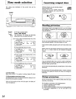 Предварительный просмотр 14 страницы Panasonic SLPD688 - COMPACT DISC CHANGER Operating Manual