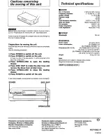 Preview for 20 page of Panasonic SLPD788 - COMPACT DISC CHANGER Operating Manual