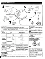 Предварительный просмотр 3 страницы Panasonic SLSX281C - PORT. CD PLAYER Operating Instructions Manual