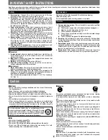 Preview for 2 page of Panasonic SLSX420 - PORT. CD PLAYER-LOW Operating Instructions Manual