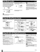 Предварительный просмотр 5 страницы Panasonic SLSX510 - PORT. CD PLAYER Operating Instructions Manual