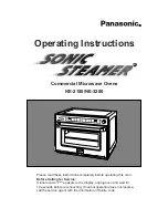 Panasonic Sonic Steamer NE-2180 Operating Instructions Manual preview