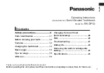 Preview for 3 page of Panasonic Sonic Vibration Toothbrush Operating Instructions Manual