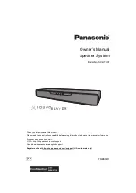 Panasonic Sound Slayer SC-HTB01 Owner'S Manual preview