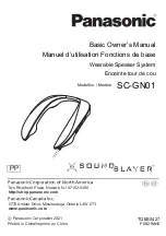 Предварительный просмотр 1 страницы Panasonic SOUNDSLAYER SC-GN01 User Manual