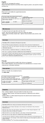 Preview for 3 page of Panasonic SOUNDSLAYER SC-GN01 User Manual