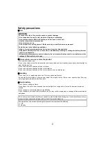 Preview for 2 page of Panasonic SOUNDSLAYER SC-GNW10 Owner'S Manual