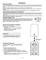 Preview for 5 page of Panasonic SP-2719UV User Manual