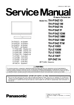 Preview for 1 page of Panasonic SP-54Z1A Service Manual