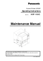 Panasonic SP22P Maintenance Manual preview