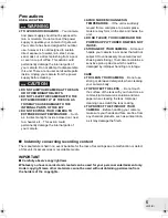 Preview for 5 page of Panasonic Spanish) Operating Instructions Manual