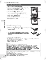 Preview for 20 page of Panasonic Spanish) Operating Instructions Manual